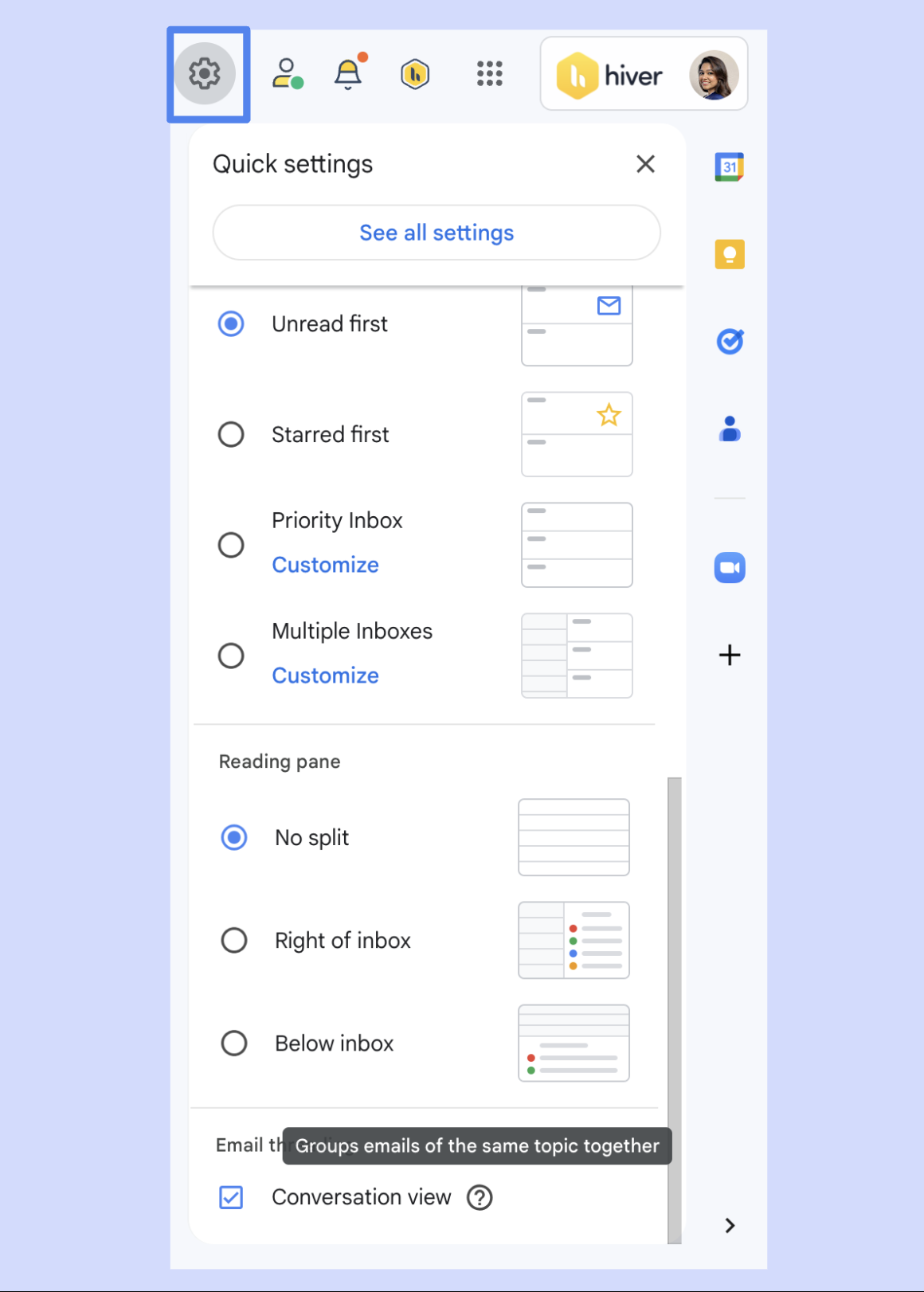 Gmail conversation mode on sale